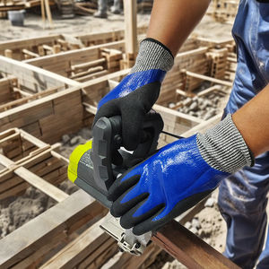 قفازات عمل مقاومة للماء للبيع بالجملة، قفازات واقية من السكاكين بقبضة ممتازة، قفازات أمان مزدوجة الطلاء مقاومة للزيت والقطع من المستوى 5 - Product Image 2