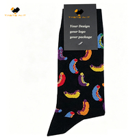 Personnalisation tout-en-un : Chaussettes fantaisie amusantes noires pour hommes, mi-mollet, unisexe, décontractées, montantes