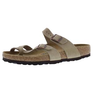 รองเท้าแตะ Birkenstock รุ่น Unisex สี Tobacco Brown พื้นคอร์ก แบบสวม ใส่สบายทุกฤดู - Product Image 1