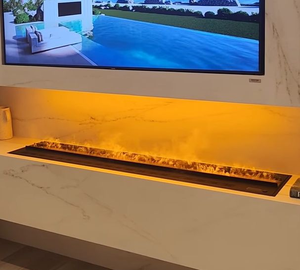 Décor personnalisé Flamme <span class=keywords><strong>Cheminée</strong></span> Électrique Chauffage <span class=keywords><strong>Insert</strong></span> 1800mm Led Smart <span class=keywords><strong>Cheminée</strong></span> De Luxe <span class=keywords><strong>Cheminée</strong></span> Électrique - Product Image 3