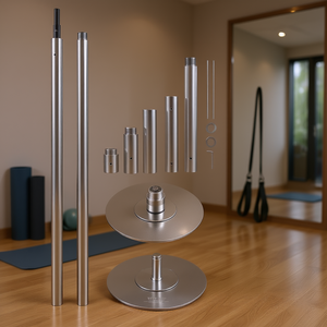 Kit de Barra de Pole Dance VAXON de 45 mm, Acero Inoxidable, Altura Ajustable de 86 a 104 Pulgadas, Portátil y Desmontable para Ejercicios de Fitness - Product Image 2