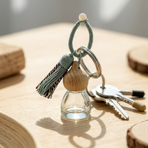 Gourd Glass Aroma Diffuser Tassel Pendant Empty Fragrance Bottle <b>Car</b> Backpack Wardrobe Aroma <b>Ornament</b> - Product Image 2