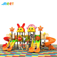 MT-BRX040 Équipement de jeux pour enfants personnalisé, aire de jeux extérieure commerciale avec toboggan pour jardin