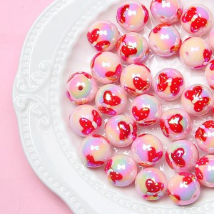 Cuentas redondas de acrílico pintadas a mano de dibujos animados bonitos para materiales hechos a mano DIY cadenas de teléfonos móviles accesorios bolsas colgantes - Product Image 5
