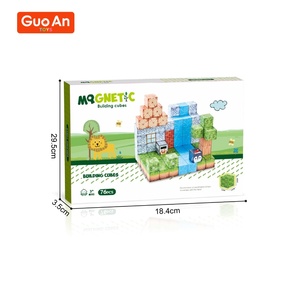 Guoan Đồ Chơi Hot Xu Hướng Hơi Nước 2.5Cm Trẻ Em Từ <span class=keywords><strong>Cube</strong></span> Rừng Nhà DIY Sáng Tạo Xây <span class=keywords><strong>D</strong></span>ựng Từ Khối Bộ Cho Trẻ Em - Product Image 2