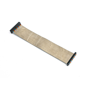 Kabel Rakitan IDC ke IDC 40Pin Berpelindung PVC Elektronik 2.54mm, Kabel Datar Pelangi - Product Image 1