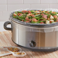Sacs de cuisson pour dinde et fruits de mer, qualité alimentaire, résistants à la chaleur, en nylon LDPE 1 mil, transparents, durables, personnalisables pour l'emballage, vente en gros