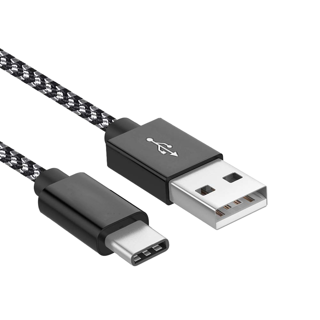 Wholesale Nylon Braided 2m 6.6ft USB USB-C Charger Cable PVC for iPhone for Samsung for Galaxy S25/S24/S23/S22/S21/S20 IOS
