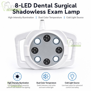 ไฟผ่าตัดทางทันตกรรม 8-LED สองสี ปรับความสว่างได้ พร้อมเซ็นเซอร์อินฟราเรด ให้แสงสม่ำเสมอ ได้รับการรับรองมาตรฐาน 3C ระดับ Class I สำหรับงานทันตกรรม - Product Image 2