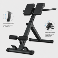 Chaise Romaine Multifonctionnelle FRS Pliable et Stable pour Entraînement Complet du Dos et du Core, Machine d'Hyperextension Réglable 5-7