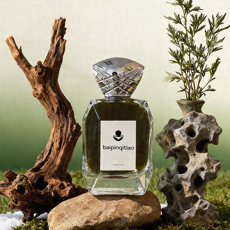 100ml Triangle Perfume Bottle - Clear Glass with Pump Sprayer