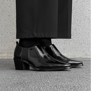 Zapatos de Cuero Formales de Negocios Estilo 2026, de Una Pieza, para Hombre, con Aumento de Altura, para Oficina, Boda, Compromiso y Matrimonio - Product Image 3