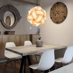 Modern Ceiling Lampshade Elements IQ Puzzle Jigsaw Lamp Shade Creative DIY Chandelier Light