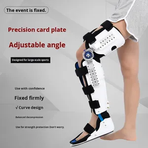 Ayarlanabilir diz ayak bileği ayak immobilizasyon <span class=keywords><strong>Brace</strong></span> kırık rehabilitasyon ekipmanları için alt ekstremite ortopedik koruyucu donanım - Product Image 2