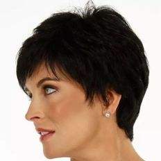 วิกผมผู้หญิง dominix วิกผมแม่มดแบบสั้นผมมนุษย์ย้อมสีได้ - Product Image 1