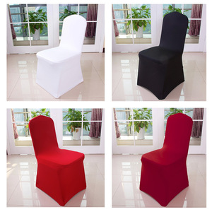 Cheap Universal Wedding White <strong>Chair</strong> <strong>Cover</strong> for Banquet Hotel Dining Party - Product Image 6