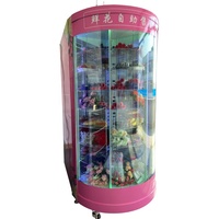 Machine à vendre chariot de fleur Rose lys, livraison gratuite avec récepteur de billets de banque et donner le paiement, sans travailleurs