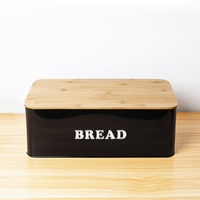 Couvercle en bois bidon de rangement sucre épices thé café cuisine pot en métal boîtes supérieures en bois peut définir Rectangle carré couvercle en bambou boîte en fer blanc