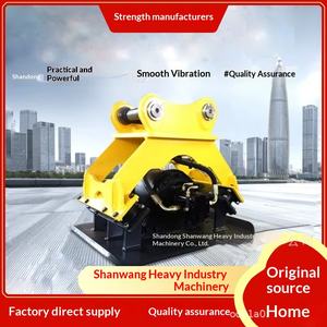 Excavator Flat Vibrating Rammer Ramming Machine Excavator Hydraulic Vibrating Tamper <b>Foundation</b> Loose Soil Pavement Compactor - Product Image 1