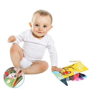 <span class=keywords><strong>Libros</strong></span> <span class=keywords><strong>de</strong></span> <span class=keywords><strong>tela</strong></span> <span class=keywords><strong>de</strong></span> dibujos animados Lucky <span class=keywords><strong>para</strong></span> bebés, juguetes suaves <span class=keywords><strong>de</strong></span> educación temprana, actividades con colas <span class=keywords><strong>de</strong></span> animales, interacción sensorial con sonido crujiente - Product Image 1