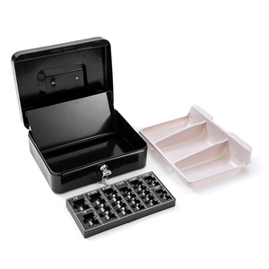 Caja de efectivo metálica grande deslizante con bandeja para monedas, almacenamiento de llaves, caja de <span class=keywords><strong>ahorro</strong></span> para cambio pequeño y euros, caja para cajeros, uso en supermercados Shenghui PJ-01 - Product Image 4