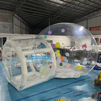 Nouvelle arrivée, tente de luxe pour l'extérieur, location de fête, dôme gonflable, maison à bulles avec souffleur pour enfants