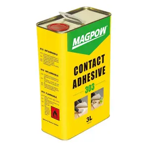 Magpow Mpd121 4l/Tin Geel Vloeibaar Oplosmiddel Neopreen Contact Cementlijm Voor Schoenen, Meubels, Rubber En Leer