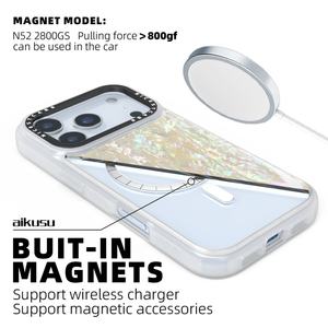 Aikusu Azul Morado Rosa, Funda de Teléfono Personalizada al por Mayor, Linda Funda de Nácar para iPhone 17 16 15 14 14 1312 11 Pro Max - Product Image 4