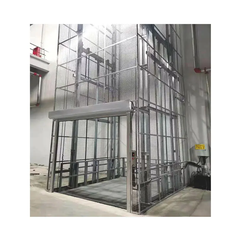 Mengangkat lift Stainless steel, bahan anti korosi 5ton ukuran besar angkat kargo hidrolik untuk pabrik produksi