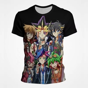 Mode Anime <span class=keywords><strong>Yu</strong></span> <span class=keywords><strong>Gi</strong></span> <span class=keywords><strong>Oh</strong></span> impression 3D hommes/femmes <span class=keywords><strong>T</strong></span>-Shirts décontracté col rond surdimensionné Streetwear unisexe à manches courtes vêtements hauts - Product Image 2