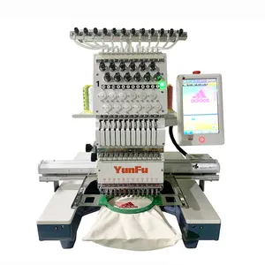 1200 PRM single head embroidery machine cheap price for sale 12 15 needles for hat t shirt programmable embroidery machine