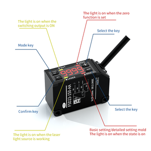 Sensor de Desplazamiento láser Digital de alta precisión, medición de posición lineal de 0,01mm, 0-10V analógico de medición de voltaje, 2 unidades - Product Image 4