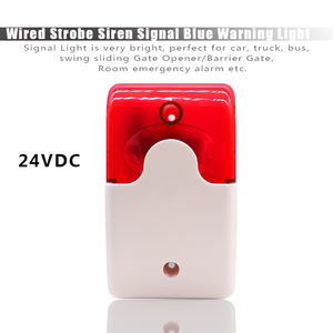 Sirena estroboscópica con cable Durable 24V Alarma de sonido rojo Luz intermitente Sirena estroboscópica para alarma de seguridad inalámbrica GSM para el hogar - Product Image 2