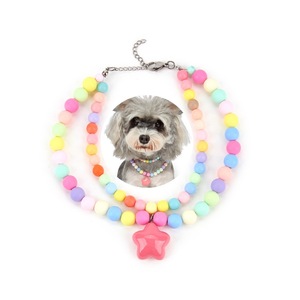 ปลอกคอสัตว์เลี้ยงพลาสติกสำหรับแมวและสุนัข สร้อยคอมุก โบว์ขนาดใหญ่ อุปกรณ์เสริมสีสันสดใสระดับไฮเอนด์ สำหรับทุกฤดูกาลและวันหยุด - Product Image 3