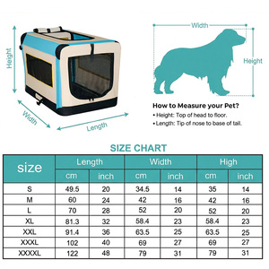 Cage à chien souple classique pliable, cadre en métal solide, cage à chien pour animaux de compagnie, prix économique, cage souple pour chiot - Product Image 2