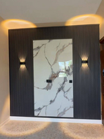 Nouvelle Tendance 2026 : Panneaux PVC UV Effet Marbre Blanc Brillant Grande Taille 1220*3000 mm pour Salle de Bain, Salon, Extérieur, Escalier, Salle de Sport