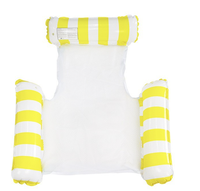 Fauteuil flottant gonflable à trois tubes pour piscine et fêtes aquatiques, succès transfrontalier