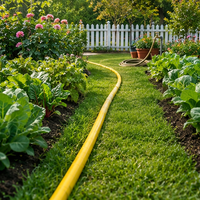 Tuyau plat en PVC jaune flexible pour l'irrigation, diamètre intérieur de 1 à 8 pouces, pression de 10 bars, certifié ISO 9001 pour l'arrosage des jardins