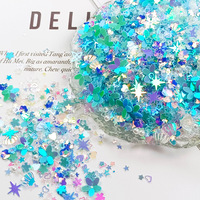 Offre Spéciale – Décoration pour Ongles en PVC Métallisé, Motifs Coquillages, Fleurs et Paillettes, Idéal pour l'Artisanat DIY