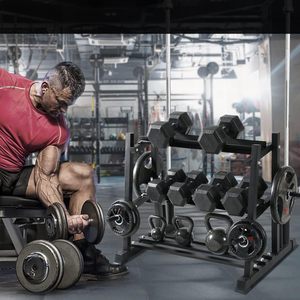 CZFIT Foldable Three-Layer <b>Dumbbell</b> Power Rack Back Extension Alloy Steel Construction Commercial Use <b>Dumbbell</b> Storage Benches - Product Image 6