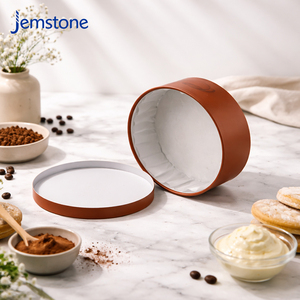 Tubo de Cartón Ecológico para Postres, Apto para Horno, Caja Cilíndrica para Pastel de Queso, Envase de Papel Kraft de Grado Alimenticio Personalizado - Product Image 4