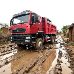 รถบรรทุกหนักดีเซล Sinotruk Howo TX 6×4 แบบเทท้าย 10 ล้อ 31-40 ตัน 371400 แรงม้า พวงมาลัยซ้าย มือสอง เครื่องยนต์ Weichai สำหรับขนส่งในเหมือง - Product Image 1