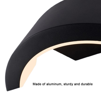 Applique murale LED en aluminium Highlux IP65 pour extérieur et intérieur, villa, portail, escaliers, styles standard/sensoriels en option