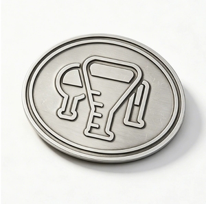 Llavero colgante 3D de aleación de zinc con acabado pulido y coloreado, fundido a presión, personalizado OEM de LeGood. - Product Image 1