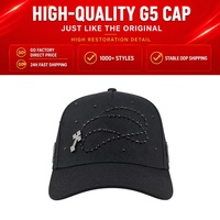 En stock, Qualité originale, Casquettes de baseball Mz à 5 panneaux et visière large, modèle EI DH, avec croix métallique brodée El Mago et NFC, Gorras