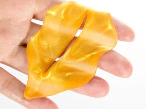 Vente en gros de coussinets à lèvres en vrac, masque à lèvres hydratant en Gel de collagène, marque privée, masque à lèvres hydratant coréen en cristal d'or 24K - Product Image 4