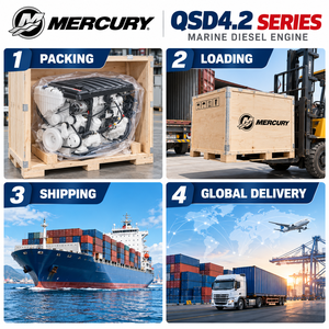 <span class=keywords><strong>Moteur</strong></span> diesel marin turbocompressé et refroidi par air <span class=keywords><strong>Mercury</strong></span> QSD4.2 270HP 320HP 350HP 3800 tr/min pour yacht, croiseur et bateau de sport - Product Image 3