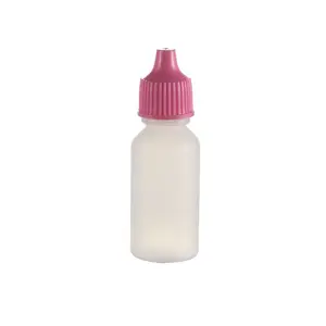 Flacone contagocce in plastica a tenuta stagna rosa da 20ml con punta ad ago di precisione flacone contagocce flacone medico per collirio