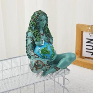 Terre Mère Déesse Art Decor Artisanat Résine Plastique avec Motif Animal pour la Décoration Intérieure - Product Image 3
