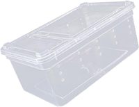 Plateau de transport en plastique massif en gros, boîtes d'élevage et d'alimentation de petite taille pour reptiles, araignées, grenouilles cornées, coléoptères, ver à soie et jeunes animaux de compagnie